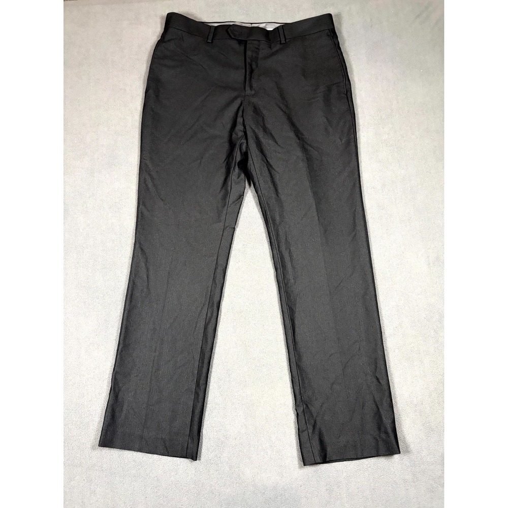 Apt. 9 Dress Pants Men 32x30 Black Extra Slim Fit Stretch Business Formal Career